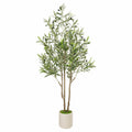 Planta de Olivo Artificial 150cm con Maceta Blanca