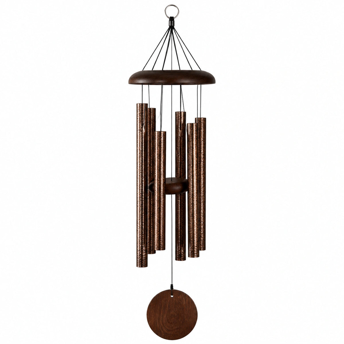 Campana de Viento de Metal para Exterior en Tono Bronce