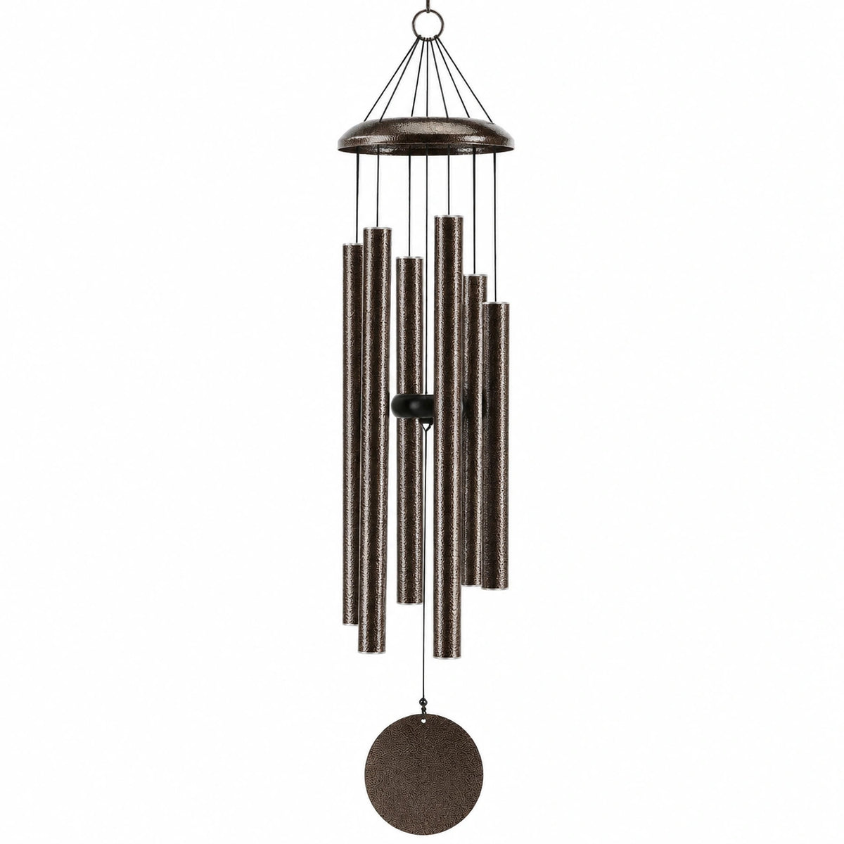 Campana de Viento Tubular Marrón para Exterior